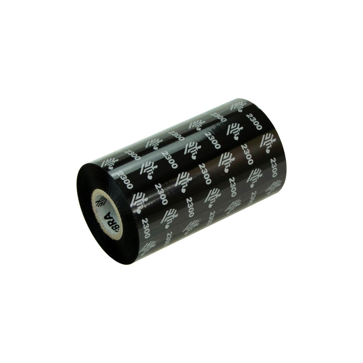 TTR Originale Zebra ZipShip 2300 Confezione da 12 nastri a trasferimento termico originali - Nastri cerati - Anima da 12,7 mm, larghezza 84 mm, lunghezza 74 m