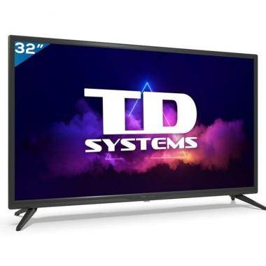 TD Systems Smart TV 32" DLED HD - WiFi, Bluetooth, HDMI, USB - Registratore e lettore multimediale USB - VESA 200x100mm