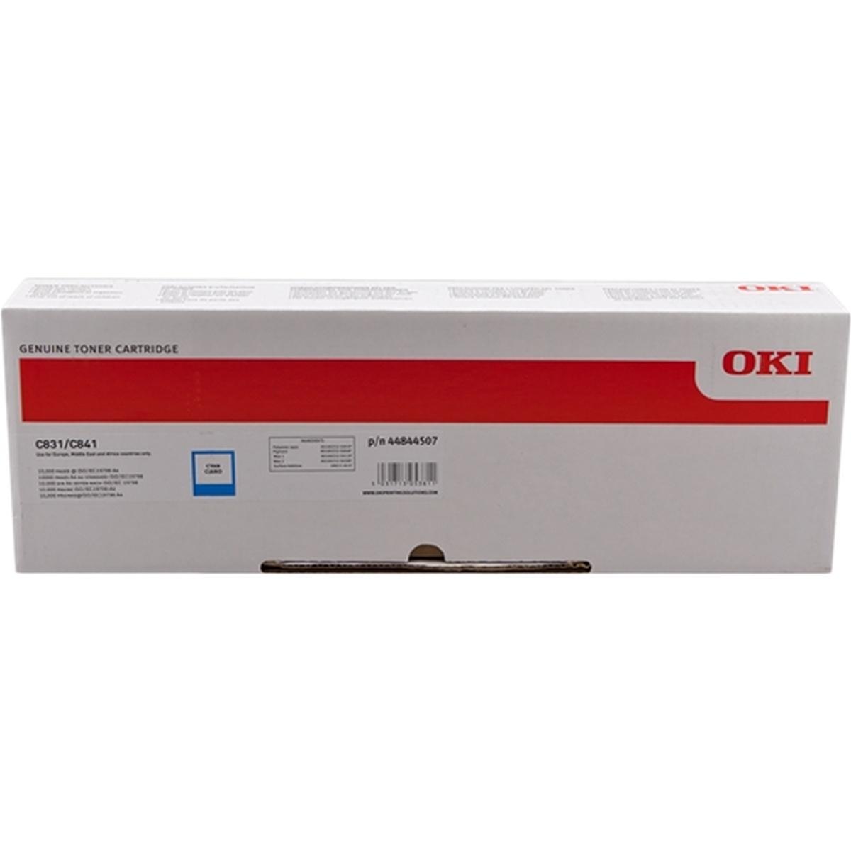 Toner Originale (44844507) OKI C831 (10K) CIANO