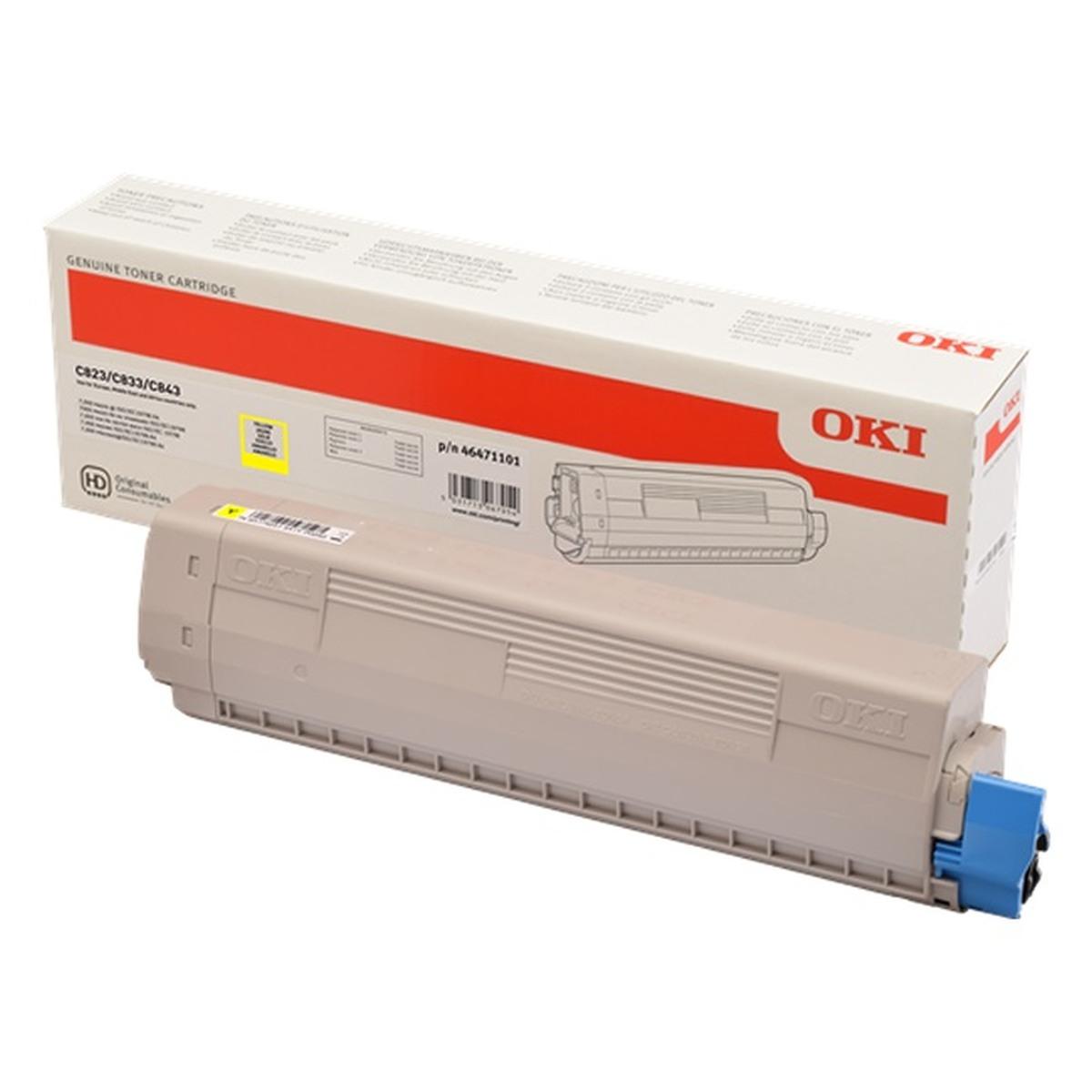 Toner Originale (46471101) OKI C823 (7K) GIALLO