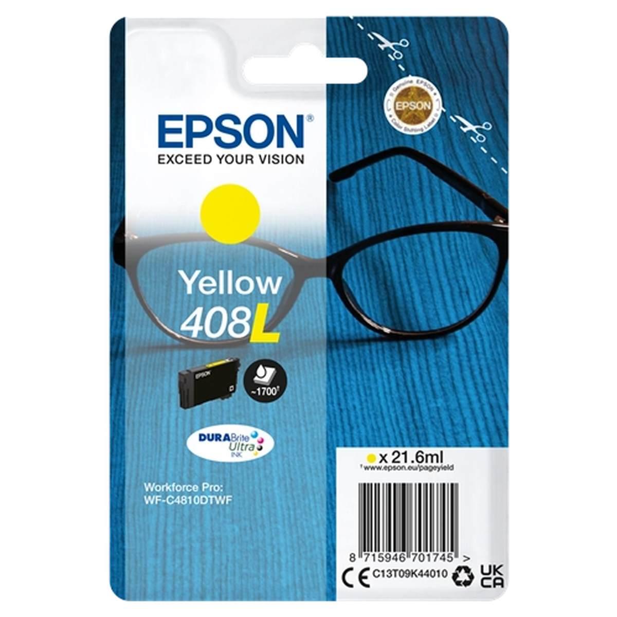 Cartuccia Originale (408L, C13T09K44010) EPSON WF-C4810DTWF (1,7K) GIALLO XL