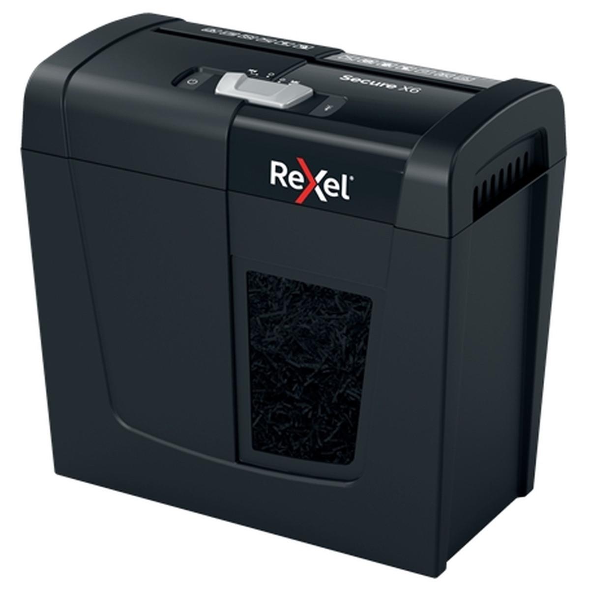 Rexel Secure X6 Distruggi documenti manuale a taglio particolato - Distrugge fino a 6 fogli - 10L