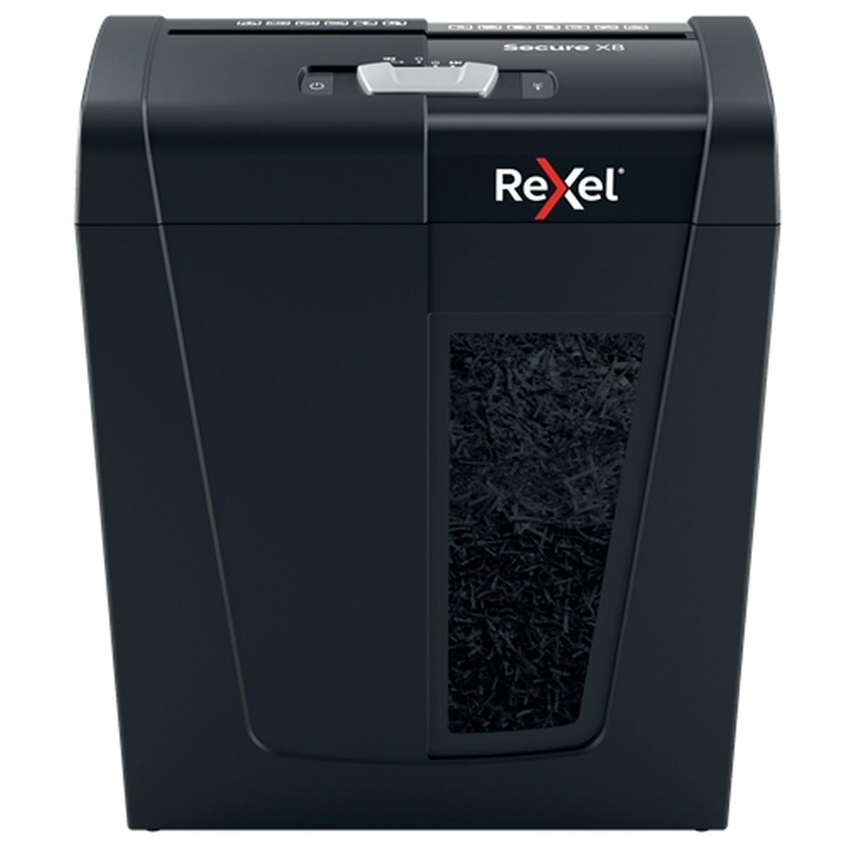 Rexel Secure X8 Distruggi documenti manuale a taglio particolato - Distrugge fino a 8 fogli - 14L