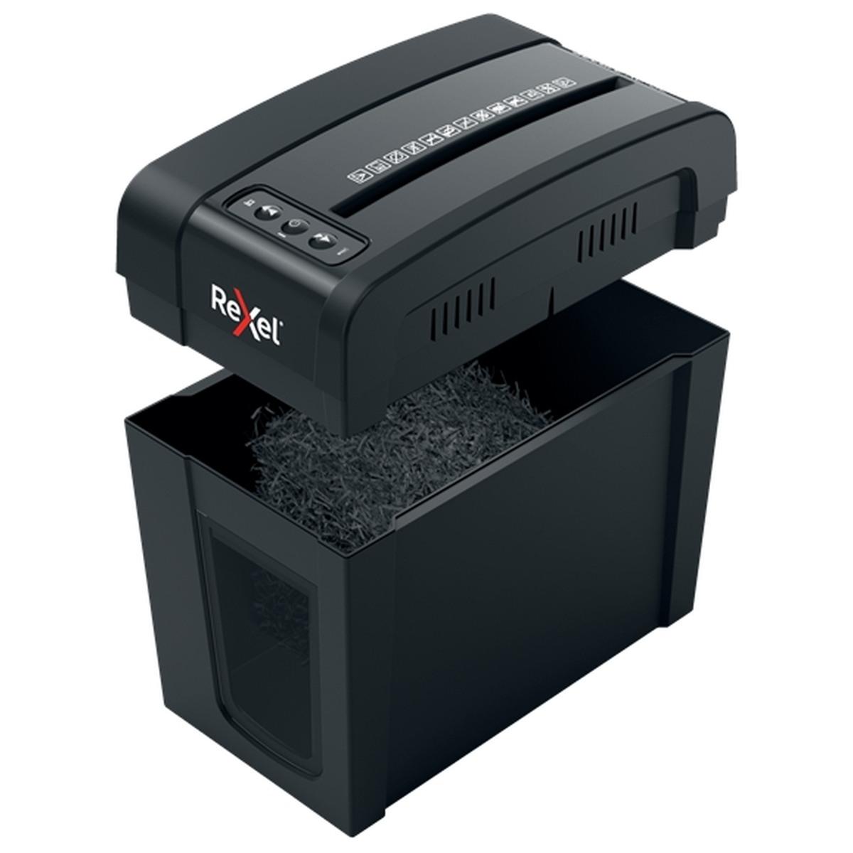 Rexel Secure X6-SL Distruggi documenti manuali con taglio a particelle Whisper-Shred - Distrugge fino a 6 fogli - 10L