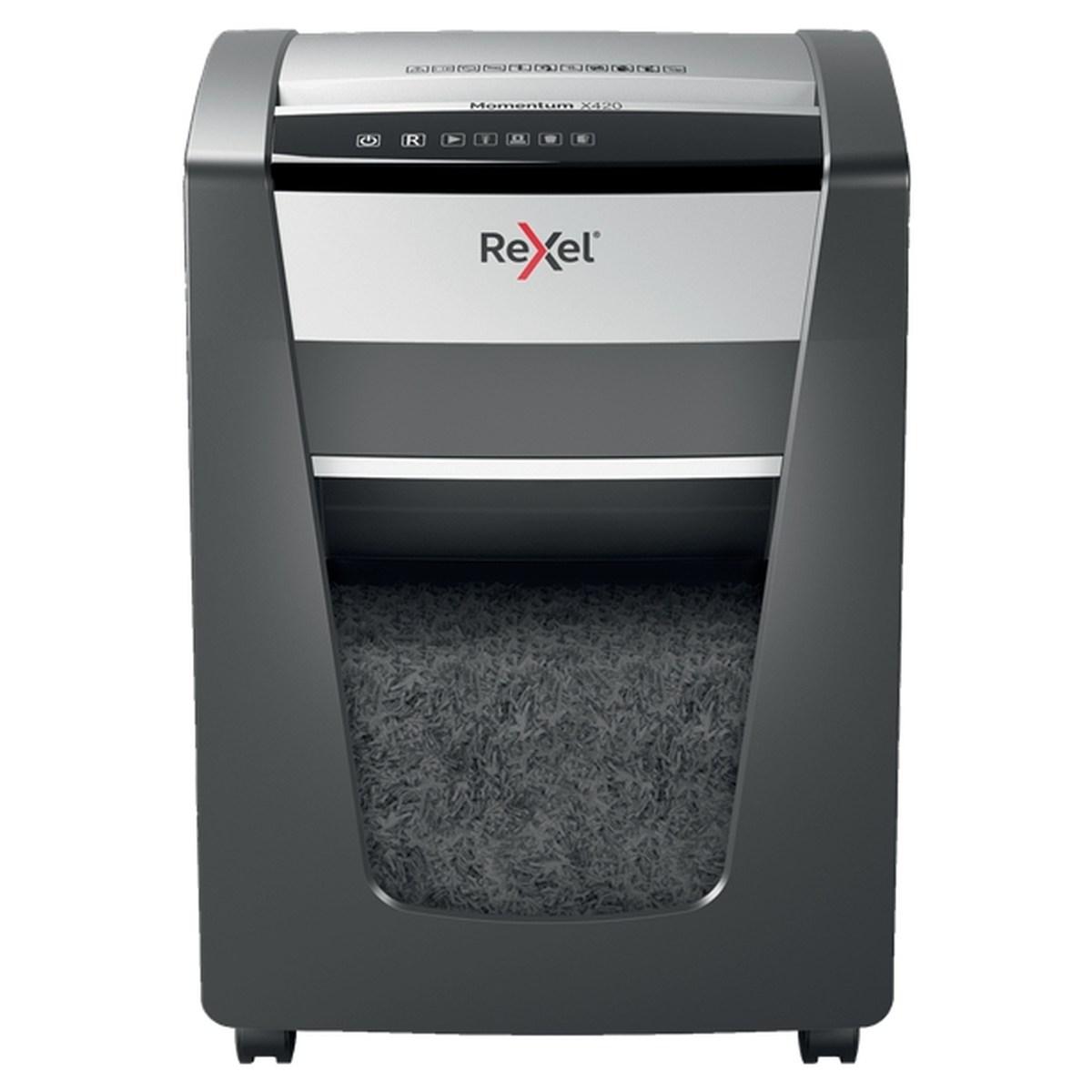 Rexel Momentum X420 Distruggi documenti Manuale con Taglio Coriandoli - Distrugge fino a 20 Fogli - 30L
