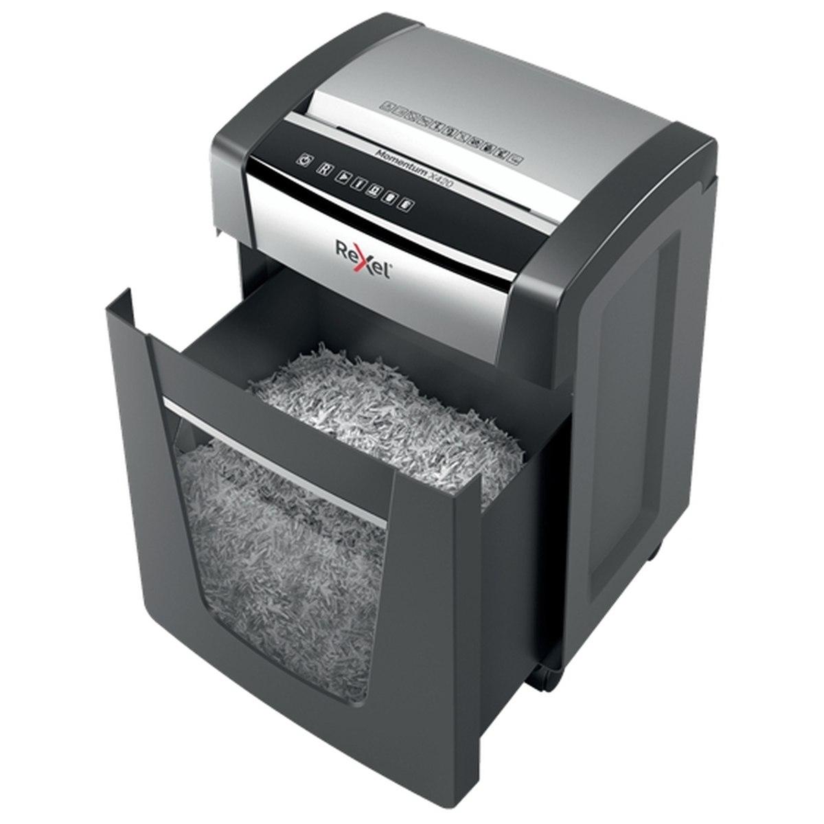 Rexel Momentum X420 Distruggi documenti Manuale con Taglio Coriandoli - Distrugge fino a 20 Fogli - 30L