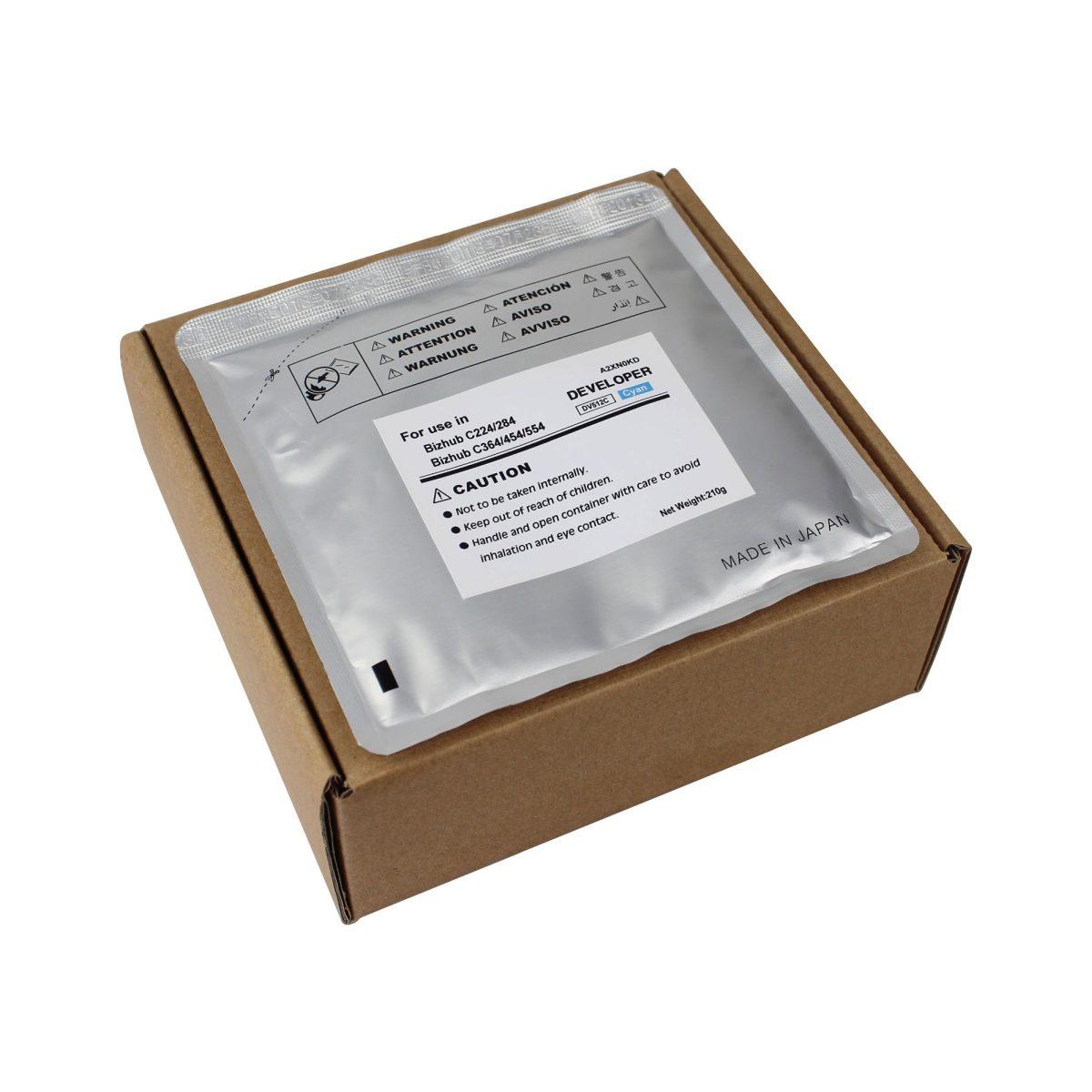 Developer Compatibile CET OEM (A2XN0KD, DV512C) per MINOLTA C224 (210gr) CIANO