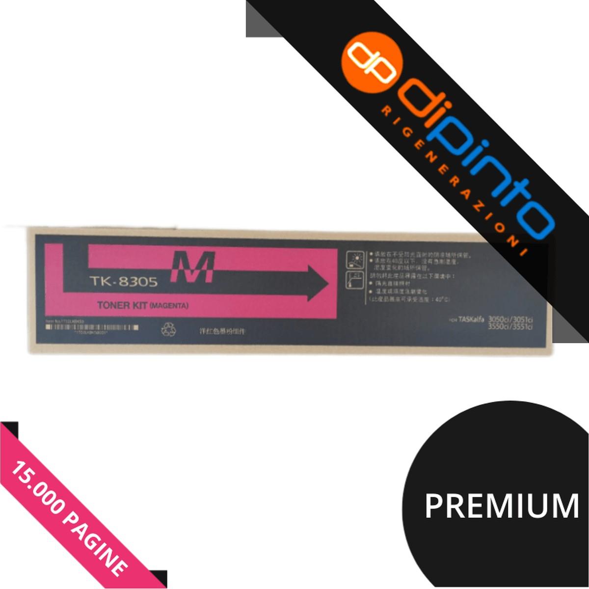 Toner Compatibile PREMIUM (TK-8305M, 1T02LKBNL0) per KYOCERA TASKalfa 3550ci (15K) MAGENTA