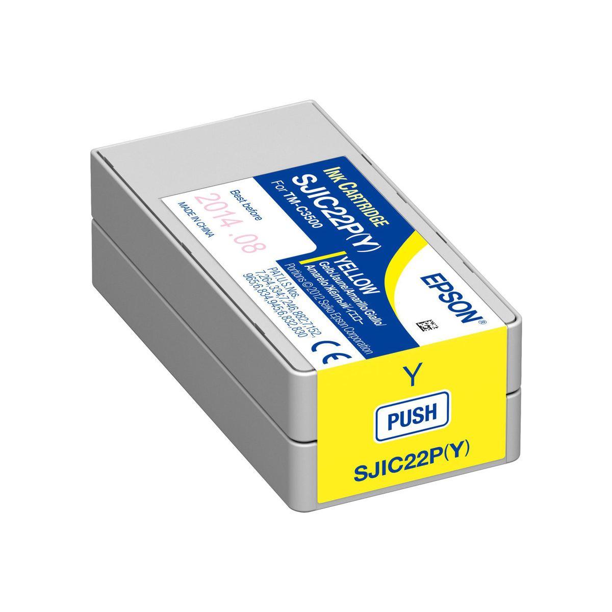 Cartuccia Originale (SJIC22P-Y, C33S020604) EPSON TM-C3500 (32,5ml) GIALLO