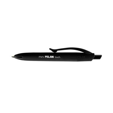 Penna a sfera retrattile Milan P1 Touch Mini - Punta tonda da 1,0 mm Nera